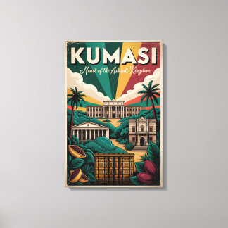Em Tela Impressão de Arte de Poster de Viagem Retro de Kum