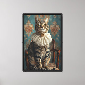 Em Tela Impressão de Arte de Retrato de Gato Personalizado
