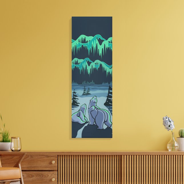 Em Tela Impressão de Arte de Urso Polar (Insitu(Sala de estar))