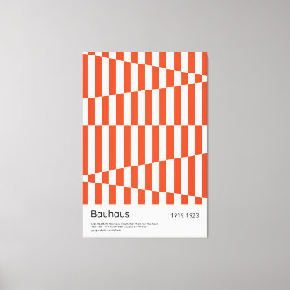 Em Tela Impressão de Arte Geométrica com Faixa Laranja Ver