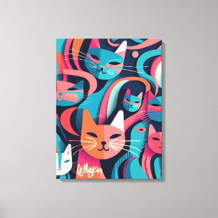 Em Tela Impressão de capas de vetor "Whisker" Abstrato