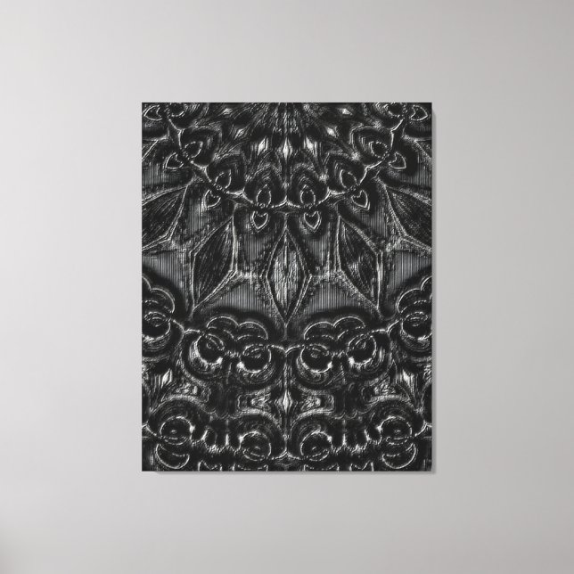 Em Tela Impressão de Carcarvão Mandala (Frente)