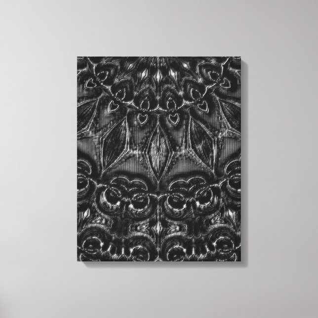 Em Tela Impressão de Carcarvão Mandala (Frente)