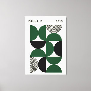 Em Tela Impressão de Círculos Geométricos Bauhaus 1919, de