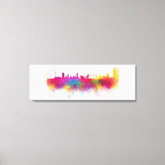 Em Tela Impressão de Clona de Aquarela Moderna do Skyline 