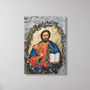 Em Tela Impressão de desenho da Cave do Ícone do cristo