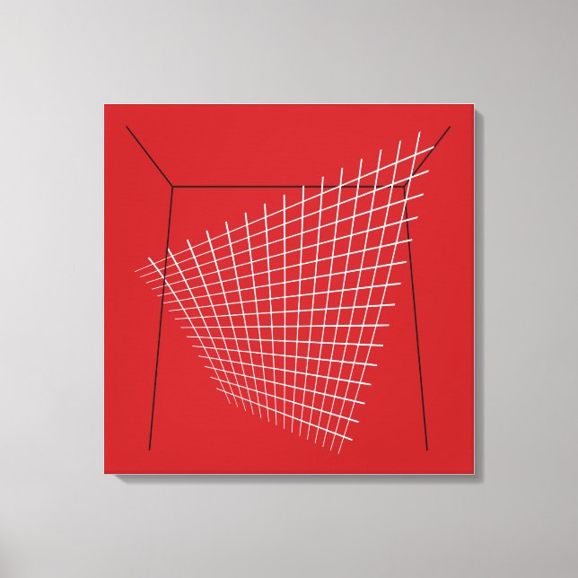 Em Tela Impressão de Design do século médio da Bertoia Hom (Frente)