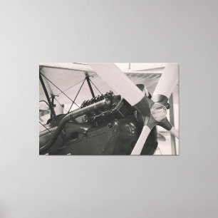 Em Tela Impressão de Fotografia Vintage Propeller Plane.
