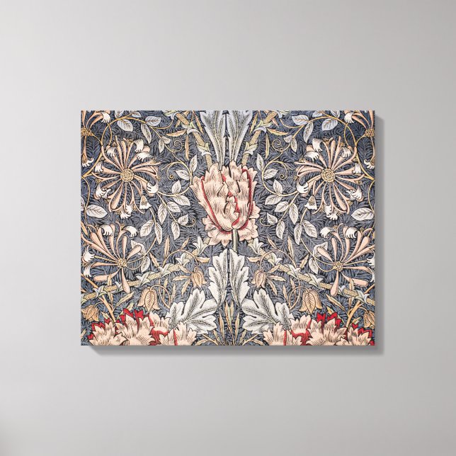 Em Tela Impressão de Honeysuckle (por William Morris) (Frente)