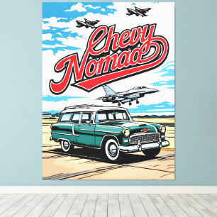 Em Tela Impressão de Ilustração Artística Pop Sky Wagon Cl