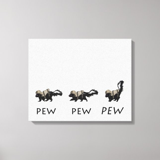 Em Tela impressão de Jaime Munt "PEW PEW" (Frente)