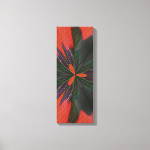 Em Tela Impressão de Padrão Verde abstrato Vermelho