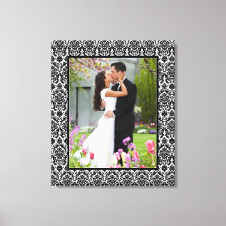 Em Tela Impressão de Quadro de Fotografia de Damasco Preto