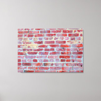Em Tela Impressão de Quebra-Canvas de Muro Vermelho de Bos