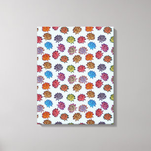 Em Tela Impressão de Rosa, Padrão Floral de Estilo Moderno