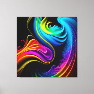 Em Tela Impressão de Tabulação de Arte de Pintura abstrato