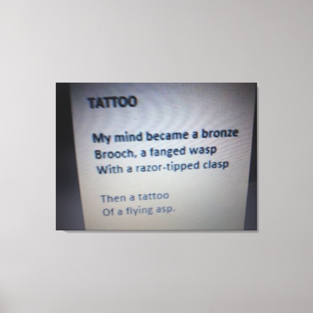 Em Tela Impressão de Tatuagem (Frente)