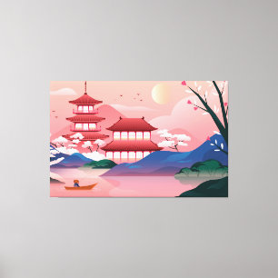 Em Tela Impressão de Telas de Arte de Estilo Japonês