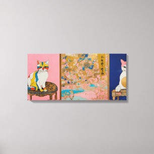 Em Tela Impressão de Telas de Arte Molhadas Coloridas do C