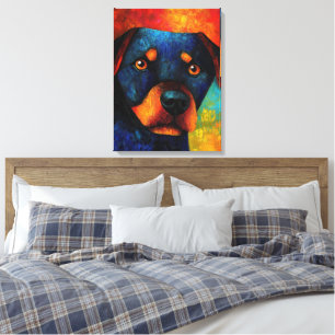 Em Tela Impressão de Telas de Arte Portátil de Cão