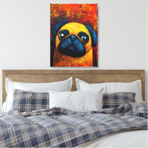 Em Tela Impressão de Telas de Arte Portátil de Cão