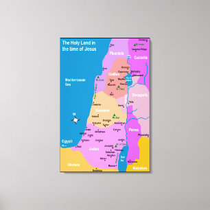 Em Tela Impressão de Telas do Mapa de Israel do Século Pri