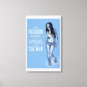 Em Tela Impressão de Telas Esticadas da Rainha Rock & Roll