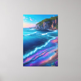Em Tela Impressão de Telas Esticadas do Mar Holográfico