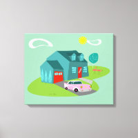 Impressão de Telas Estreitas na Casa Suburbana