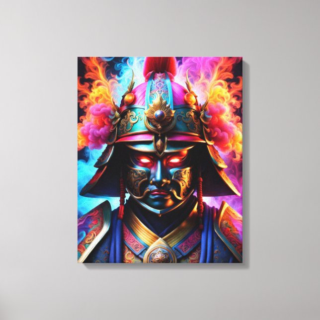 Em Tela Impressão de Telas Samurai Japonês (Frente)