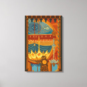 Em Tela Impressão de teto místico da Sala de Música de Bri