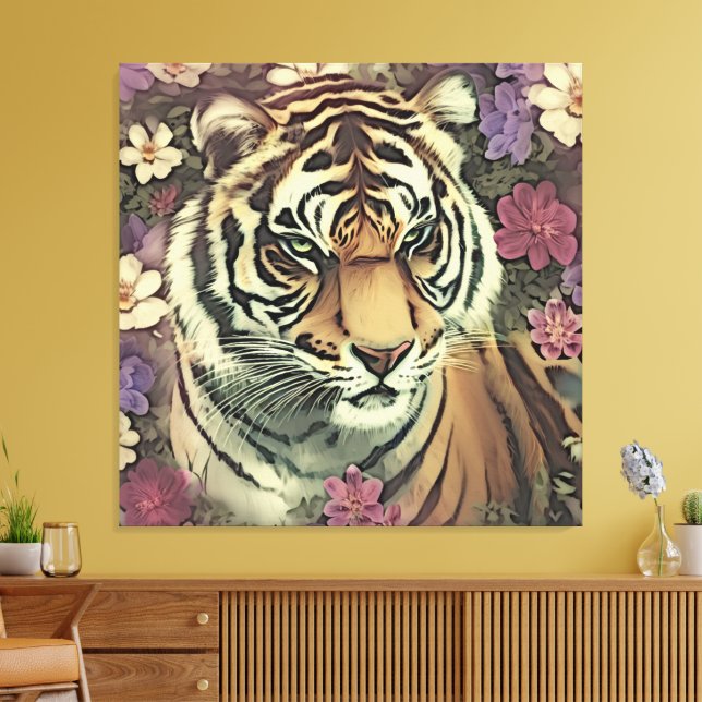 Em Tela Impressão de Tigre Decorativo (Insitu(Sala de estar))