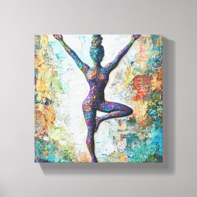 Em Tela Impressão de Tree Pose Esticada (Frente)