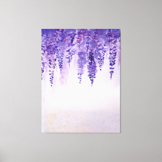 Em Tela Impressão de wisteria de aquarela