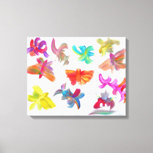 Em Tela Impressão do artista do autismo das águas dos