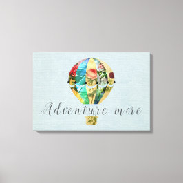 Em Tela Impressão do Balão de Ar Quente com Patchwork