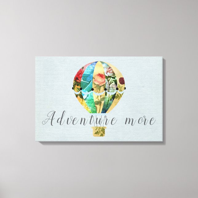 Em Tela Impressão do Balão de Ar Quente com Patchwork (Frente)