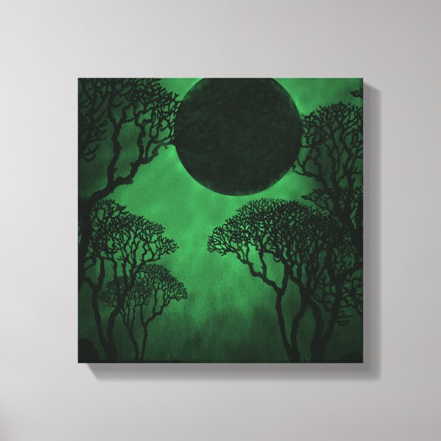 Em Tela Impressão do Eclipse da Floresta Escura (Frente)