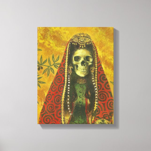 Em Tela Impressão do Esqueleto da Bruxa Mortal (Frente)