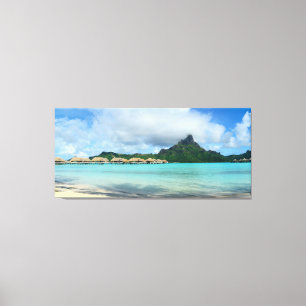 Em Tela Impressão do panorama de Bora Bora