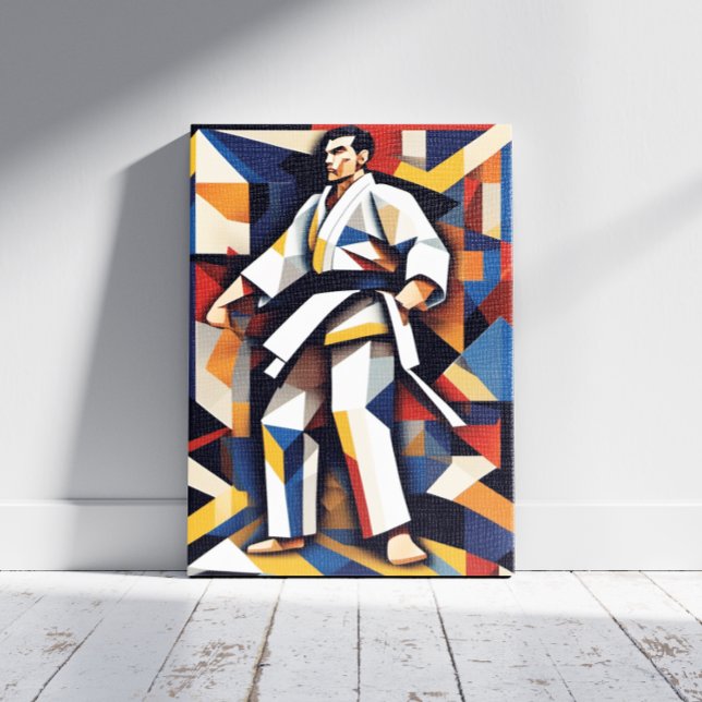 Em Tela Impressão Judo Cubism (Criador carregado)
