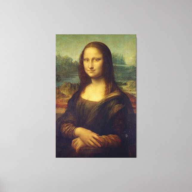 Em Tela Impressão "Mona Lisa" (Frente)