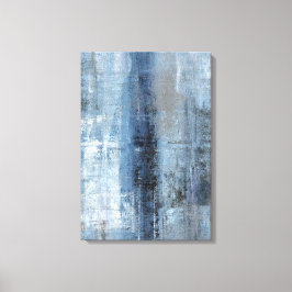 Em Tela impressão 'Número Um' Azul e Abstrato Cinza