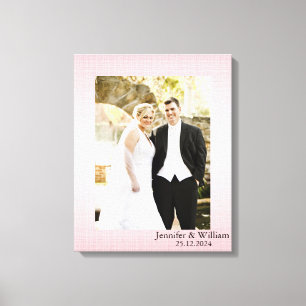 Em Tela Impressão Personalizada de Foto de Casamento Perso