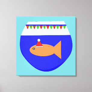 Em Tela Impressão Personalizada de Peixe Goldfish do Parti