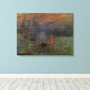 Em Tela Impressão Sunrise de Claude Monet, Vintage Art