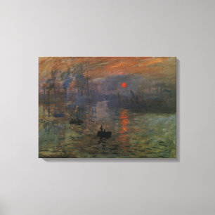 Em Tela Impressão Sunrise de Claude Monet, Vintage Art