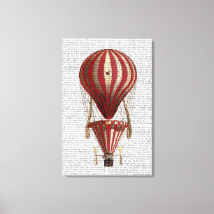 Em Tela Impressão Vermelho de Balão de Ar Quente