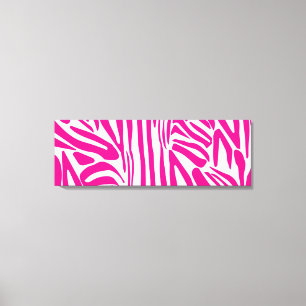 Em Tela Impressão zebra rosa