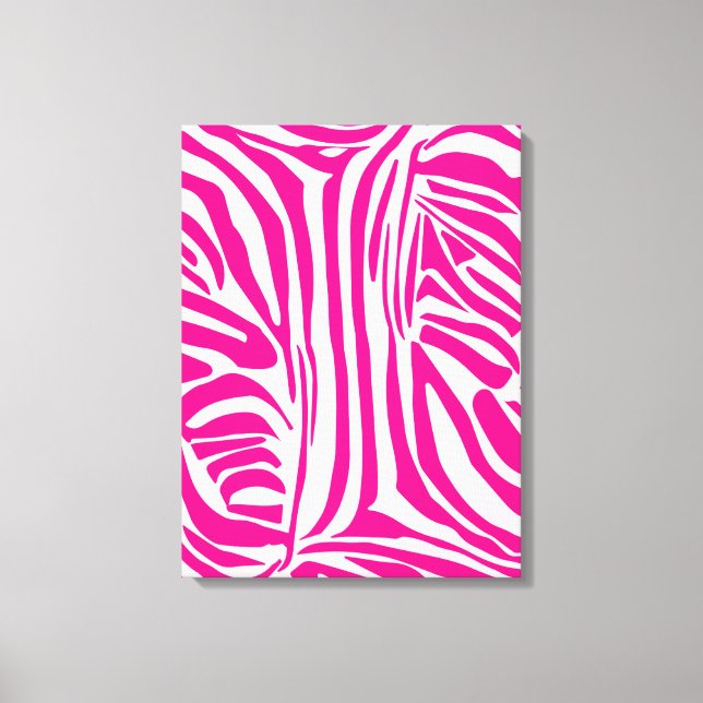 Em Tela Impressão zebra rosa (Frente)